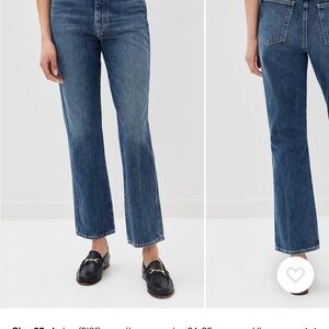 Agolde Petite Classic Blue Women's Straight Leg Jeans